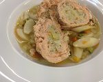 Salmone che rotola